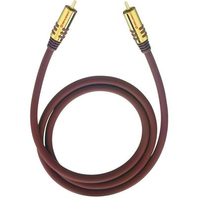 Cinch Audio Anschlusskabel [1x Cinch-Stecker - 1x Cinch-Stecker] 1.00 m Bordeaux vergoldete Steckkon