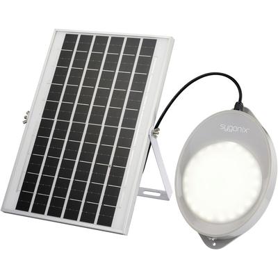 Sygonix SY-5596934 Solar-Wandstrahler mit Bewegungsmelder 10 W Neutralweiß Grau