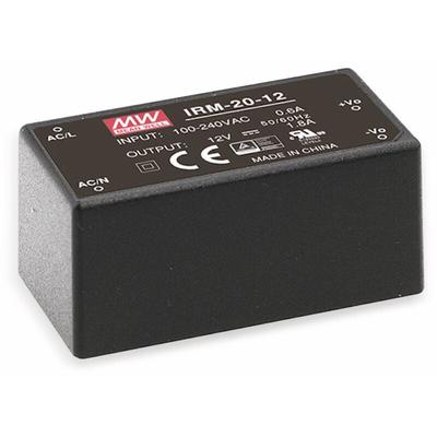 AC/DC-Printnetzteil IRM-20-24, 24 V-/0,9 a, 21,6 w - Mean Well