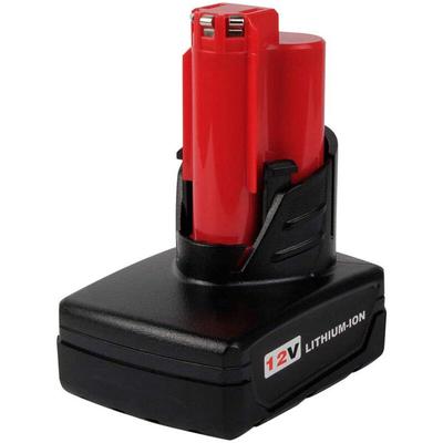 12V 5.0Ah Lithium-Ionen Ersatzakku für Milwaukee M12 xc 48-11-2410 48-11-2420 48-11-2411 48-2401 Image