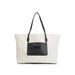 Naomi X Leather-trimmed Shopper Bag With Detachable Pouch