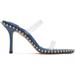 Blue Nova 85 Strappy Pvc Heeled Sandals