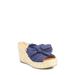 Adalia Espadrille Platform Wedge Slide Sandal