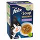 24x48g sélection mixte Soup Felix pour chat + 6 sachets offerts !