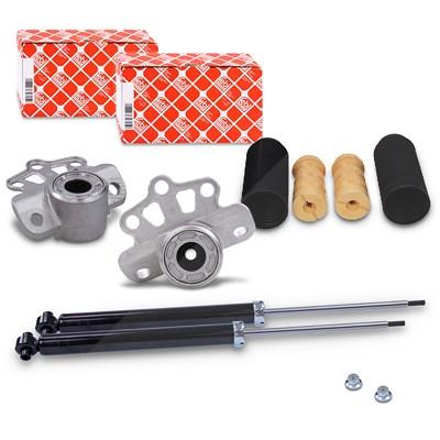 Atec 2x Stoßdämpfer +FEBI Domlager +Staubschutzsatz hinten [Hersteller-Nr. 40669319] für Alfa Romeo, Fiat, Opel Image