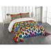 Ambesonne Leopard Print Bedspread Rainbow Surreal World 429945 Microfiber | King Coverlet/Bedspread + 2 Standard Shams | Wayfair bed_429945_king