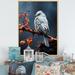 Design Art Bird Ethereal Roost - Bird Canvas Print Canvas, Cotton in Blue/Gray/Orange | 20 H x 12 W x 1 D in | Wayfair FL107068-12-20-MA