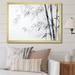 Design Art Black & White Wild Bamboo V - Bamboo Wall Art Living Room_106636 Metal in Black/White | 16 H x 32 W x 1 D in | Wayfair