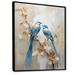 Design Art Minimalism Birds Of Paradise Floral Scenery I - Animals Wall Art Prints FL107139 Metal in Blue/Orange | 40 H x 30 W x 1.5 D in | Wayfair