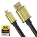 Micro HDMI to HDMI-compatible Cable 2.1 3D 8k 1080P High Speed Cable Adapter for GoPro Hero 7 6 5 Sony A6000 Nikon Canon Camera HDMI to Micro HDMI 0.25m