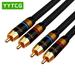 2 to 2RCA Interconnect Cable For Amplifier DAC TV DVD High-Performance Premium HiFi RCA Signal Lines black 10m