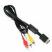 Audio & Video Cables For Sony PlayStation 2 3 PS2 PS3 1.8m/6FT HDTV AV Audio Video Cable AV A/V Component Cable Cord Wire Black