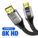 8K HDMI Cable HDMI 2.1 Ultra Digital HD UHD High Quality Braided 8K@60Hz 4K@120Hz 2K@144Hz for PS5 TV Projectors Monitor 1m 12m black 8m