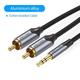 RCA Cable 3.5mm to 2RCA Splitter RCA Jack 3.5 Cable RCA Audio Cable for Smartphone Amplifier Home Theater AUX Cable RCA Cotton Braided Cable 5M