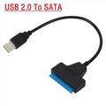 SATA to USB 3.0 / 2.0 Cable Up to 6 Gbps for 2.5 Inch External HDD SSD Hard Drive SATA 3 22 Pin Adapter USB 3.0 to Sata III Cord USB 2.0 To SATA