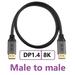 DisplayPort 1.4 DP 8K Cable 8K 60Hz 4K HDR 165Hz Display Port Audio Cable for Video PC Laptop TV Display Port 1.4 DP Cable black 5m