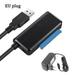 Sata To USB 3.0 Adapter Cable USB 3.0 Hard Drive Converter Cable Support 2.5/3.5 Inch External SSD HDD Adapter Hard Drive Laptop 40cm B With EU Plug
