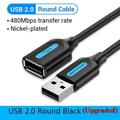 USB Cable USB 3.0 Extension Cable Male to Female 3.0 2.0 USB Extender Cable for PS4 Xbox Smart TV PC USB Extension Cable USB 2.0 Black CBI 5m