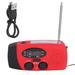 QQT088 ABS Solar Energy Emergency Multifunction Hand Crank Radio Support FM/AM Flashlight