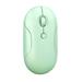 Bluetooth-compatible Mouse 800/1200/1600 DPI Adjustable Ergonomics One-button Mute Mice USB Rechargeable 2.4G Wireless Mouse for Laptop Tablet Smartphone -Green