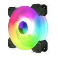 3pcs Adjustable Computer Cooling Fan Quiet 120mm RGB Fan PC Case Fan Cooler RGB Cooler Fans for Computer Cooler with Standard Controller