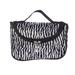 BESTONZON Fashion Zebra Pattern Lady Makeup Bag Women Portable Cosmetic Toiletry Bags Handbag Travel Storage Organizer