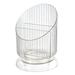 Irregular Cylinder Makeup Organizer Acrylic Cosmetic Storage Organizer Makeup Brush Holderswhite