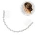 Bridal Hair Accessories Elegant Bridal Headdress Wedding Bride Chain Hair Comb Crystal Hair Accessory