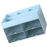 Drawer Storage Cabinet Tabletop Case Makeup Organizer Cosmetic Cosmetics Box Shelves Mini Drawers Holder Office Student