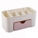 Vanity Drawer Beauty Organizer 6 Compartments with 1 Drawer Cosmetic Storage Box for Home Office Vanities Bathroom