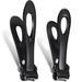 2 Pieces Oversized Thick Nail Clippers for Thick Toenails or Tough Fingernails Oversized Stainless Steel Toenail Fingernail Clipper Cutter Trimmer for Men Adults 2 Sizes (Black)