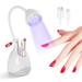 Rechargeable Nail Led Lamp - 36W Mini U V Light for Gel Nails with Nail Brush Holder Gel X Nail Lamp and Flash Cure Light for Nails Portable U V Lamp for Resin Curing for Home DIY Nail Salon