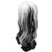 Halloween Wig Mixed Color Wigs Synthetic Daily Party Women s Harajuku Style High Temperature Wire Black for Embellishments