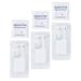 3 Pcs Ear Piercing Gun Stud Earrings Piercer Accessory Painless White Disinfection Pads Stainless Steel