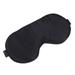 1Pc Silk Sleeping Eyeshade Comfortable Eye Mask Breathable Blindfold Night Eye Patch for Men Women (Black)