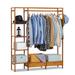 Latitude Run® Anjelique 5 Tiers 2 Drawers Closet Organizer, Closet Wardrobe w/ Hanging Rob, Clothing Rack, for Home in Gray | Wayfair