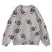 Baby Boys Girls Sweatshirts Autumn Winter And Rugby Printed Casual Long Sleeve Children S Pullover Jacket Grey 10 Years-11 Years