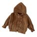 Hfolob Baby Toddler Boys Girls Sweater Hooded Cardigan Sweater Cable Knit Button Closure Jacket Outwear Winter Coat Tops Clothes Cute Sweaters