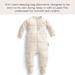 ergoPouch 2.5 TOG Sleeping Onesies For Baby Girl and Baby Boy - Baby Onesies for Easy Diaper Changes - Baby Girl Onesies Made with Breathable Materials (6-12 Months Oatmeal Marle)