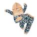 Mikrdoo Toddler Boys Clothes 4 Years Baby Boys Outfits Letter Graphics 5 Years Boys Colorblock Pocket Splice Long Sleeve Hoodies Tops Camouflage Pants 2Pcs Casual OOTD