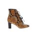 Tory Burch Boots: Brown Snake Print Shoes - Women's Size 7