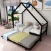 Siedentopf Twin Standard Bed w/ Trundle by Harper Orchard Metal in Black | 73.1 H x 41 W x 78 D in | Wayfair 18A51B2CF1BE4107BE1385E3B1DD2704