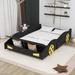 Isabelle & Max™ Aamiya Storage Bed Wood in Black | 15.7 H x 55.3 W x 90.6 D in | Wayfair 2073DD56BA2A42358DA41668D499371A