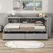 Latitude Run® Bed Wood in Gray | 36 H x 65 W x 85 D in | Wayfair 3367FEA4B440467497E77F8B9DF7D858