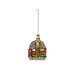 Isavel The Holiday Aisle® No Pattern Hanging Figurine Ornament Glass in Red/Yellow | 4.875 H x 3.5 W x 1.25 D in | Wayfair