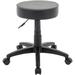 Inbox Zero Mahidul Adjustable Height Ergonomic Lab Stool w/ Wheels Metal in Brown/Gray | 22 H x 22.8 W x 22.8 D in | Wayfair