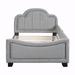 House of Hampton® Jimmenez Upholstered Daybed Bed Plastic in Gray | 34 H x 41.5 W x 80 D in | Wayfair CF7ABE061A044A36A14AE374954F5E47