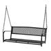 Red Barrel Studio® Dimko 2 Person Porch Swing in Black | 17 H x 47.3 W x 18.3 D in | Wayfair 0C84AA45CA0540C782CDED75EFFE749D