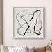 wall26 Graffiti Ribbon Line Collage Abstract Shapes Modern Art Decorative Contemporary Minimal Framed On Canvas Print Canvas in Black | Wayfair