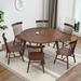 Rosalind Wheeler Brynnan Round Dining Set Wood in Brown | 29.53 H x 51.18 W x 51.18 D in | Wayfair 06E3F81D8E154195A2BC0A39E01A377F